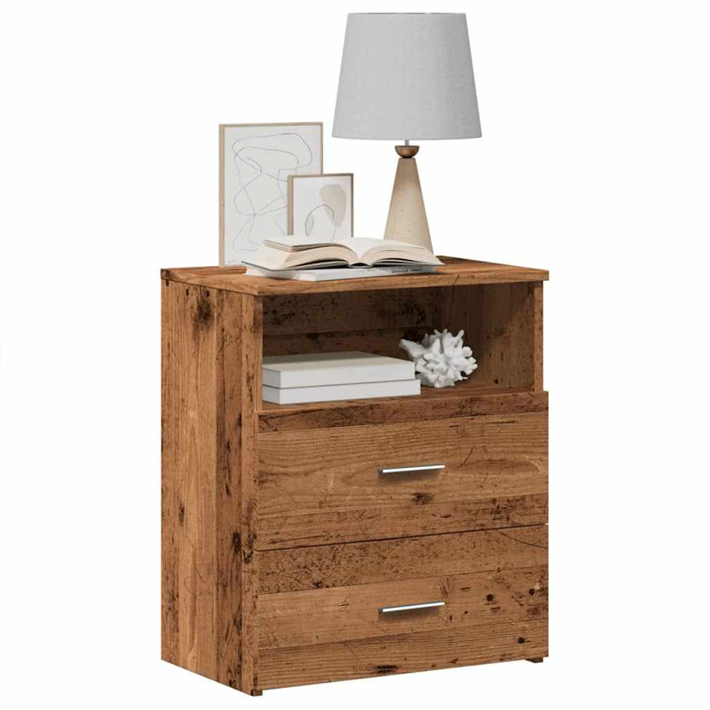 vidaXL Bedside Cabinet 50x32x60 cm White