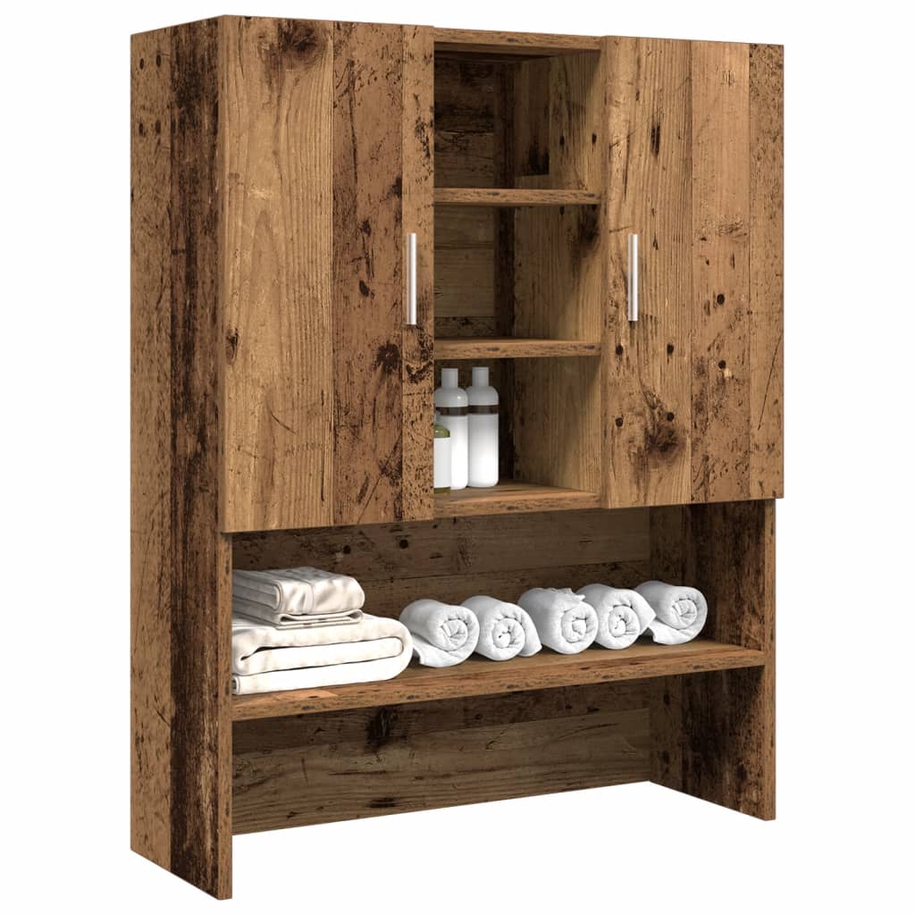 vidaXL Wasmachinekast 70,5x25,5x90 cm wit
