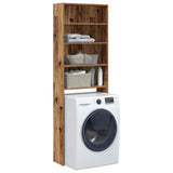 vidaXL Wasmachinekast 64x24x190 cm wit