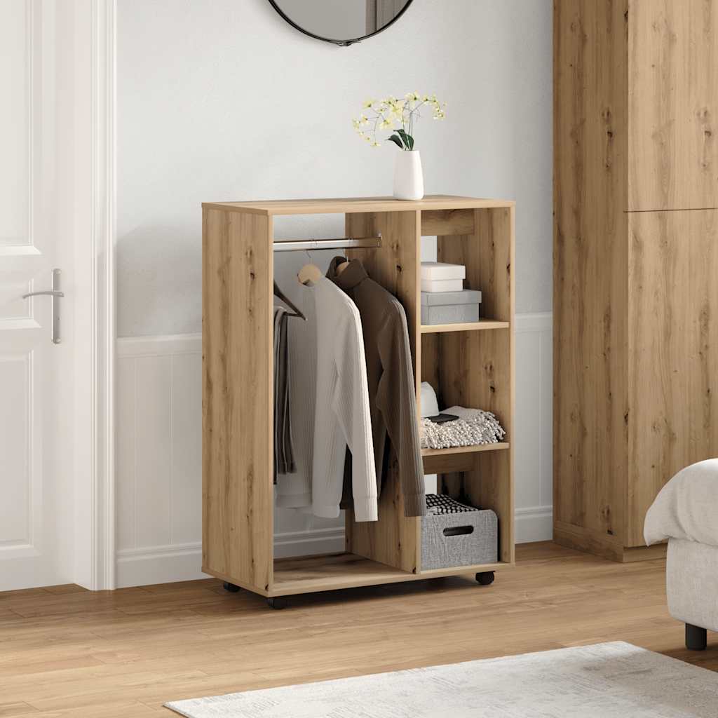 vidaXL Kledingkast 80x40x110 cm bewerkt hout wit