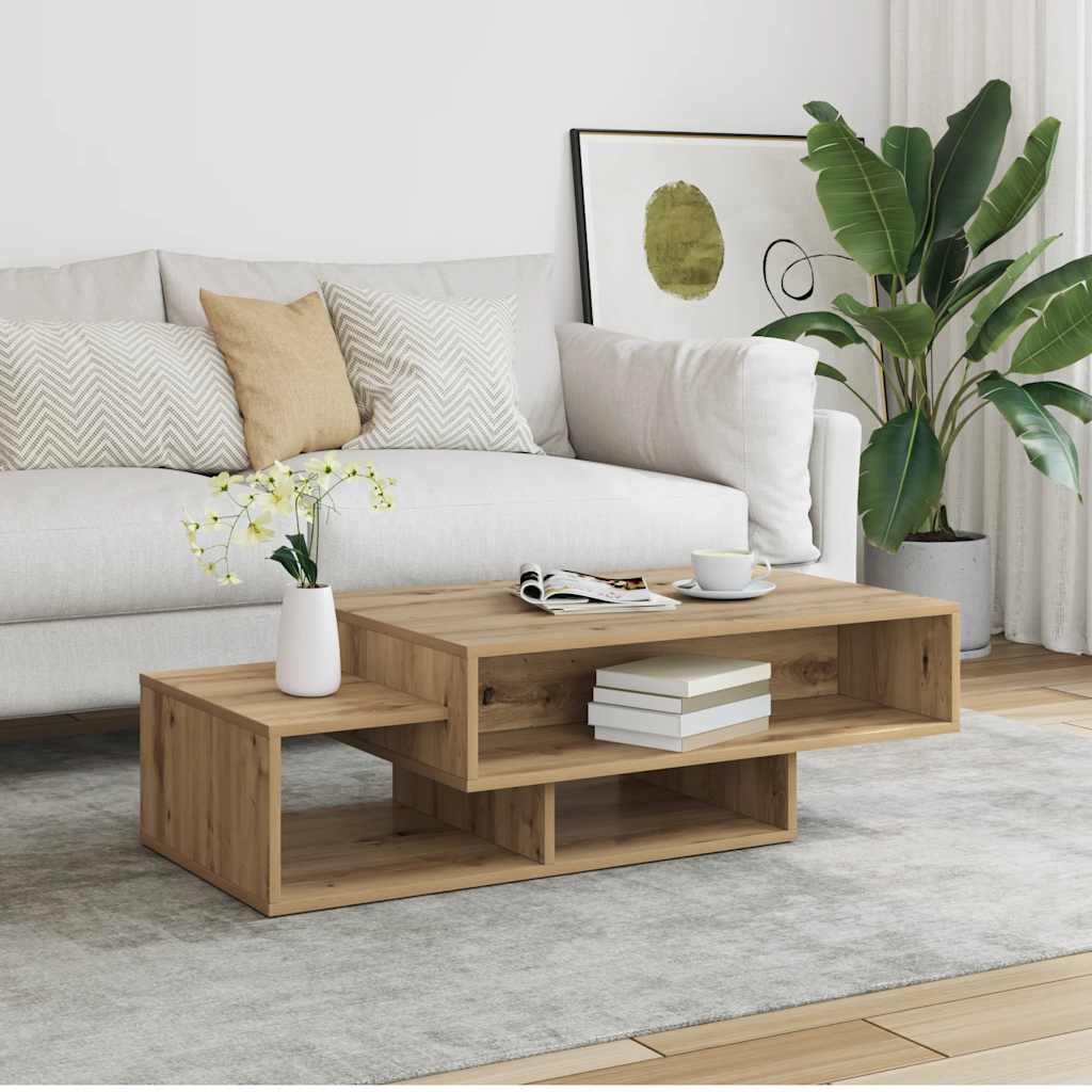 vidaXL Salontafel 105x55x32 cm bewerkt hout wit