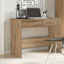 vidaXL Bureau 101x50x76,5 cm bewerkt hout wit