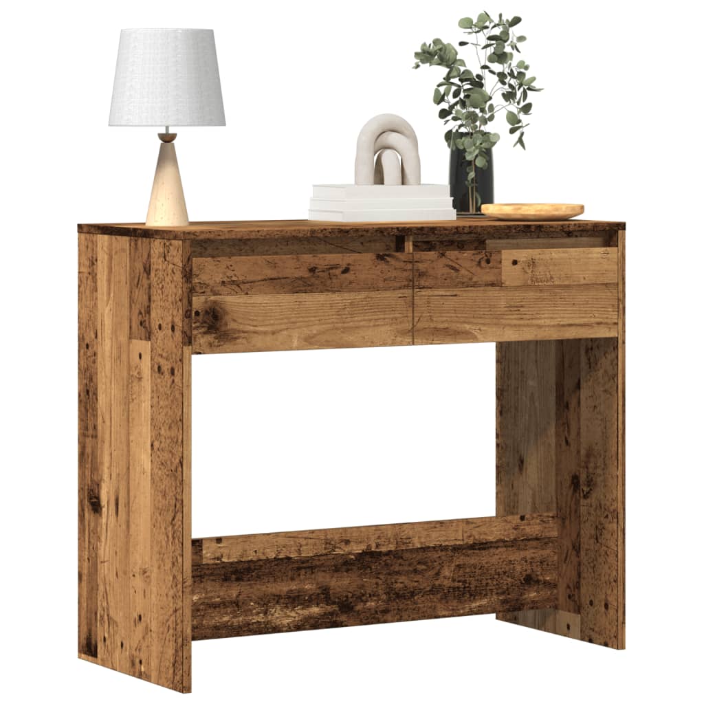 vidaXL Wandtafel 89x41x76,5 cm bewerkt hout wit