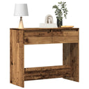 vidaXL Wandtafel 89x41x76,5 cm bewerkt hout wit