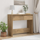 vidaXL Wandtafel 89x41x76,5 cm bewerkt hout wit
