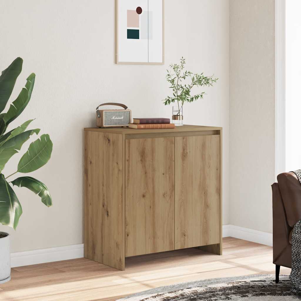 vidaXL Dressoir 70x41x75 cm bewerkt hout wit