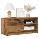 vidaXL Tv-meubel 80x35x36,5 cm bewerkt hout wit