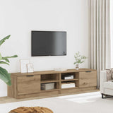 vidaXL Tv-meubel 80x35x36,5 cm bewerkt hout wit
