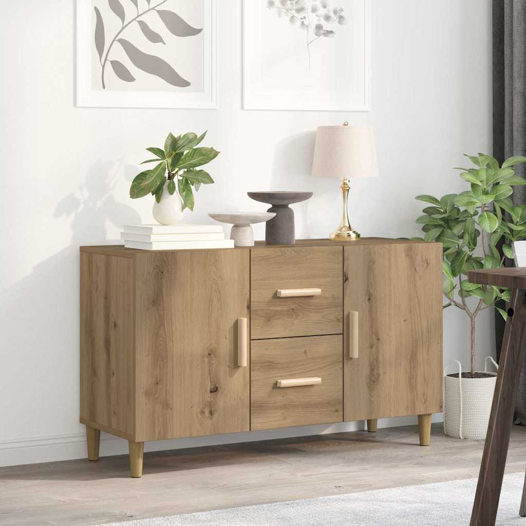 vidaXL Dressoir 100x36x60 cm bewerkt hout wit