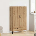 vidaXL Hoge kast 70x31x115 cm bewerkt hout wit