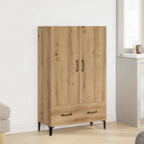 vidaXL Hoge kast 70x31x115 cm bewerkt hout wit