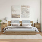 vidaXL Nachtkastje 40x36x65 cm wit