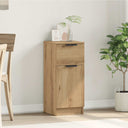 vidaXL Dressoir 30x30x70 cm bewerkt hout wit