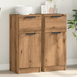vidaXL Dressoir 30x30x70 cm bewerkt hout wit