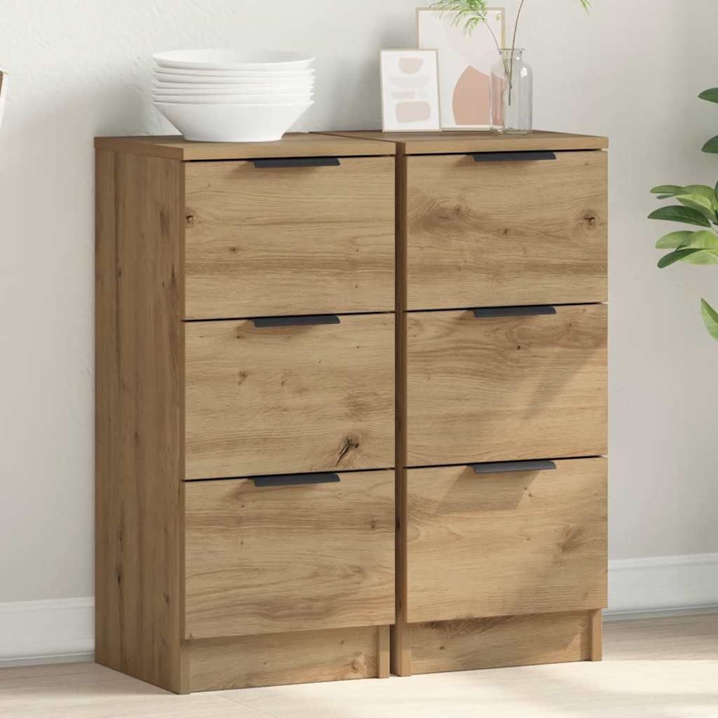 vidaXL Dressoir 30x30x70 cm bewerkt hout wit