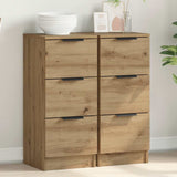 vidaXL Dressoir 30x30x70 cm bewerkt hout wit
