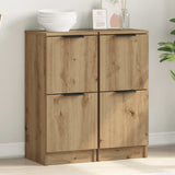 vidaXL Dressoir 30x30x70 cm bewerkt hout wit