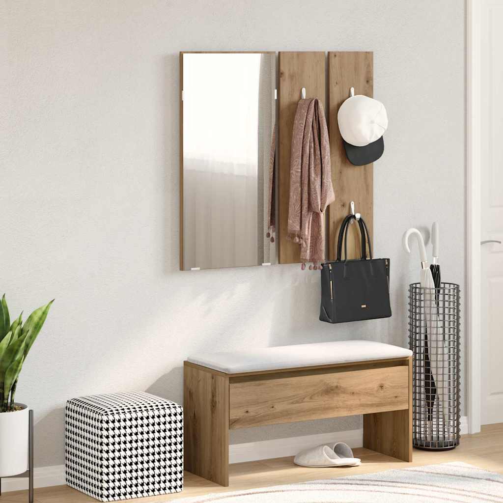 vidaXL Wardrobe Set Engineered Wood White