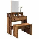vidaXL Kaptafelkruk 70x35x45 cm bewerkt hout wit
