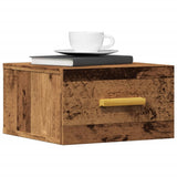 vidaXL Wall-Mounted Nightstand 35x35x20 cm White