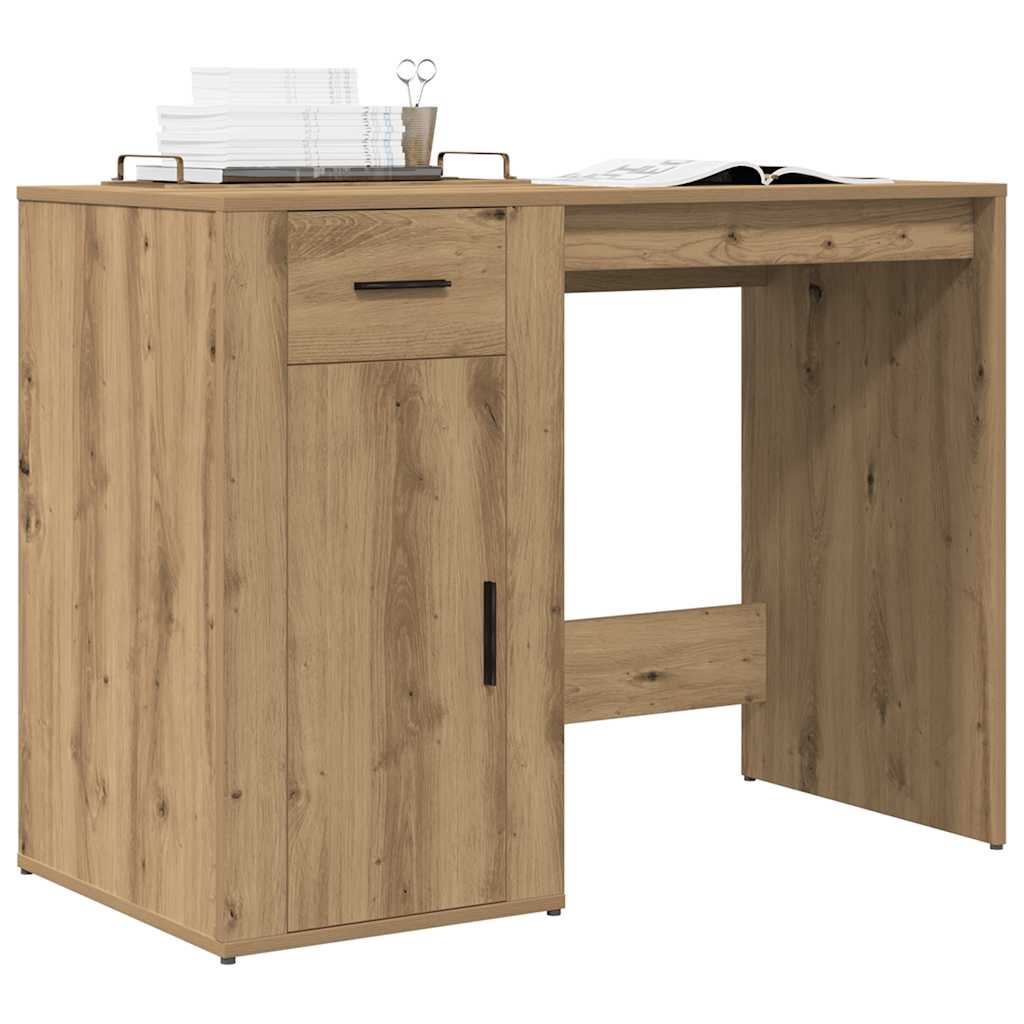 vidaXL Bureau 100x49x75 cm bewerkt hout wit