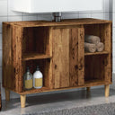vidaXL Wastafelkast 80x33x60 cm bewerkt hout wit