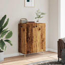 vidaXL Dressoir 69,5x34x90 cm bewerkt hout hoogglans wit