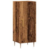 vidaXL Dressoir 34,5x34x90 cm bewerkt hout gerookt eiken