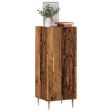 vidaXL Dressoir 34,5x34x90 cm bewerkt hout gerookt eiken