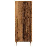 vidaXL Dressoir 34,5x34x90 cm bewerkt hout gerookt eiken