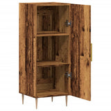 vidaXL Dressoir 34,5x34x90 cm bewerkt hout gerookt eiken