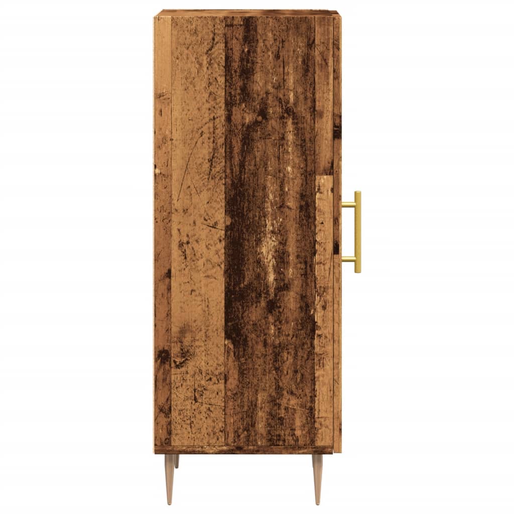 vidaXL Dressoir 34,5x34x90 cm bewerkt hout gerookt eiken