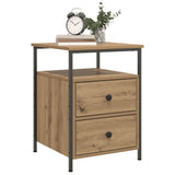 vidaXL Nightstand 44x45x60 cm engineered wood black