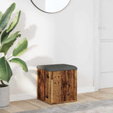 vidaXL Opbergbank Wit 42x42x45 cm Bewerkt Hout