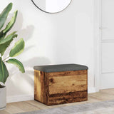 vidaXL Opbergbank Wit 42x42x45 cm Bewerkt Hout