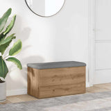 vidaXL Opbergbank Wit 42x42x45 cm Bewerkt Hout