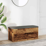 vidaXL Opbergbank Wit 42x42x45 cm Bewerkt Hout