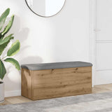 vidaXL Opbergbank Wit 42x42x45 cm Bewerkt Hout