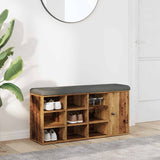 vidaXL Schoenenbank 102x32x50 cm bewerkt hout wit