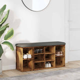 vidaXL Schoenenbank Wit 82x32x50 cm Bewerkt Hout