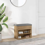 vidaXL Schoenenbank Wit 62x32x50 cm Bewerkt Hout
