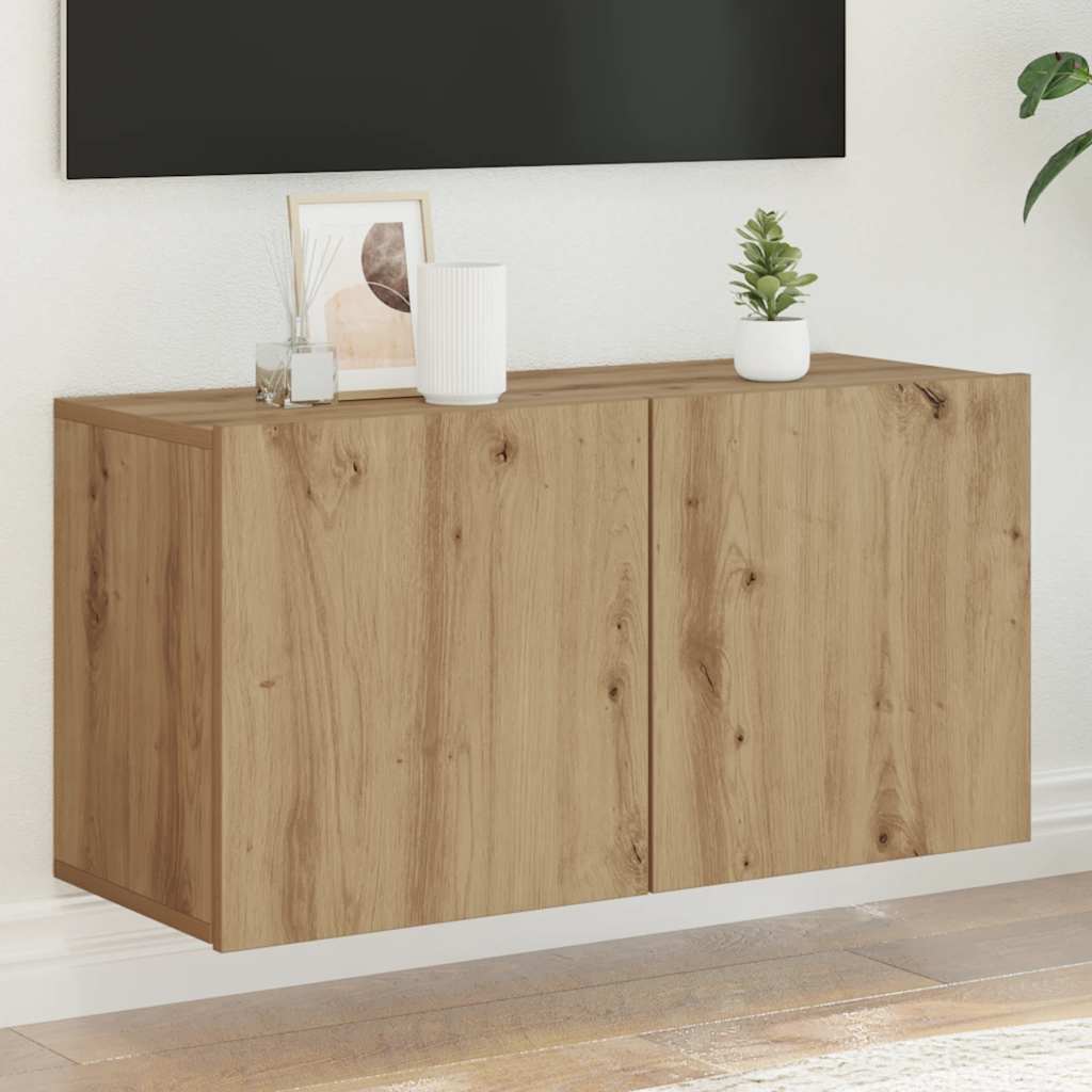 vidaXL Tv-meubel wandgemonteerd 60x30x41 cm wit