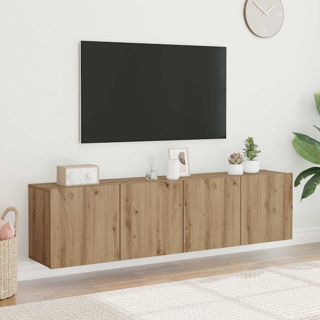 vidaXL Tv-meubel wandgemonteerd 60x30x41 cm wit