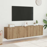 vidaXL Tv-meubel wandgemonteerd 60x30x41 cm wit