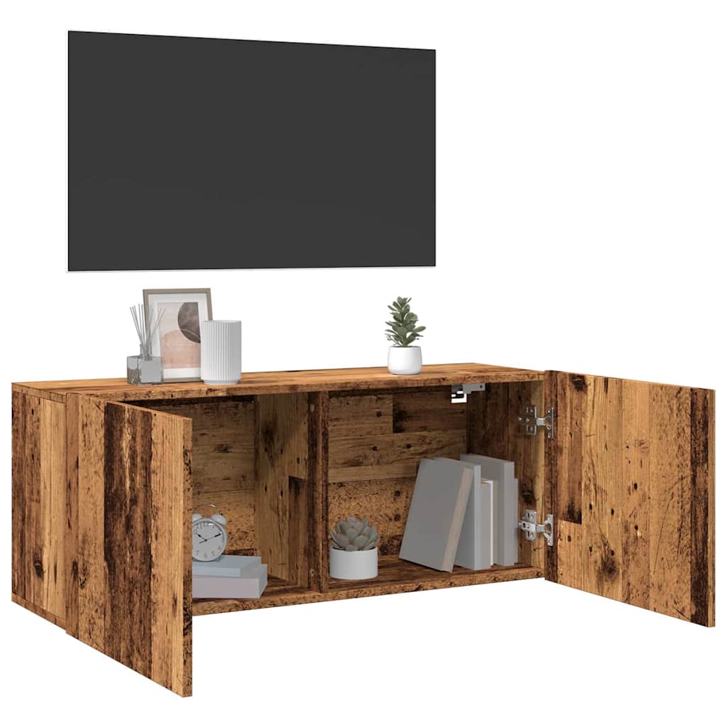 vidaXL Tv-meubel wandgemonteerd 60x30x41 cm wit