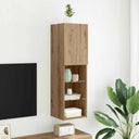 vidaXL TV Cabinets 2 pcs with LED lighting 30.5x30x60 cm white