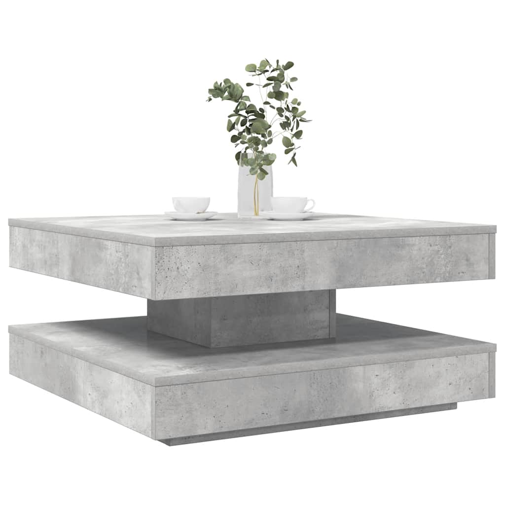 vidaXL Coffee table 360-degree rotating 90x90x34.5 cm white