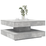 vidaXL Coffee table 360-degree rotating 90x90x34.5 cm white