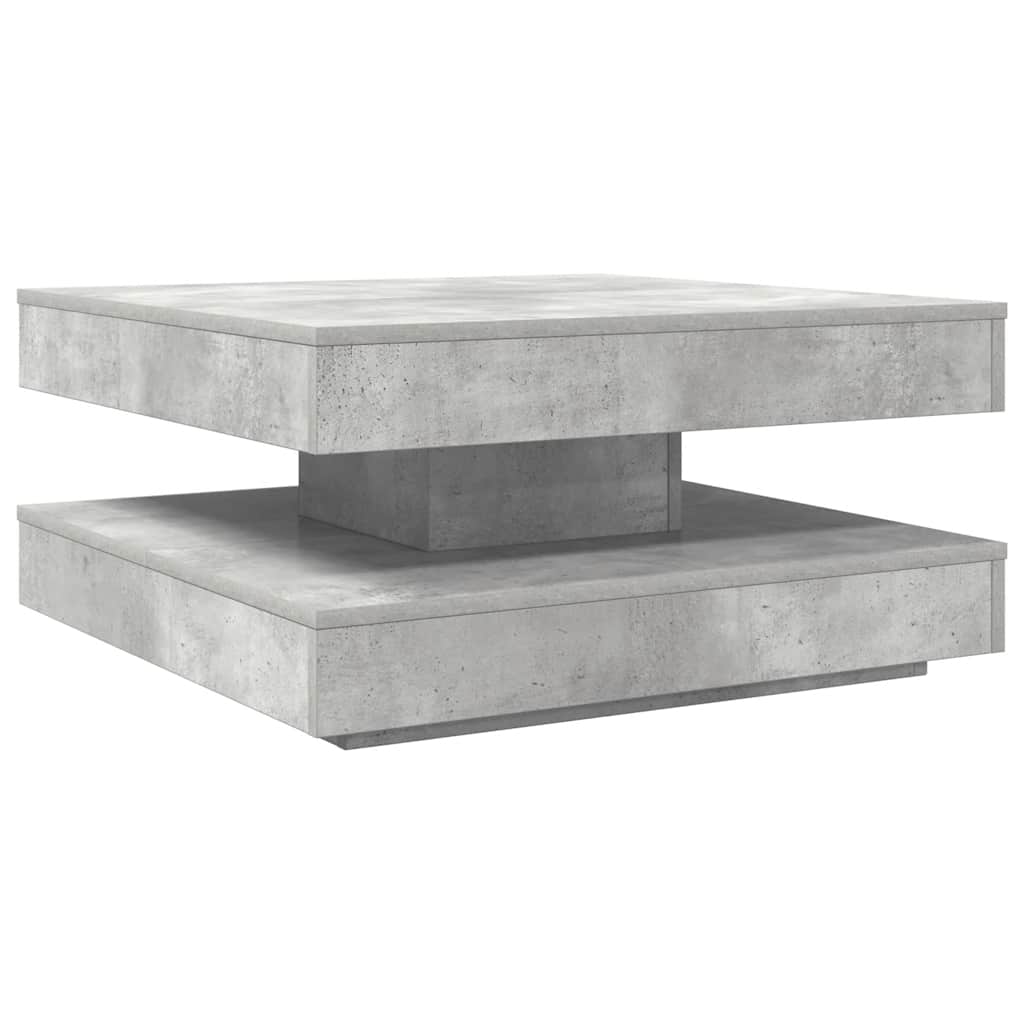 vidaXL Coffee table 360-degree rotating 90x90x34.5 cm white