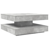 vidaXL Coffee table 360-degree rotating 90x90x34.5 cm white